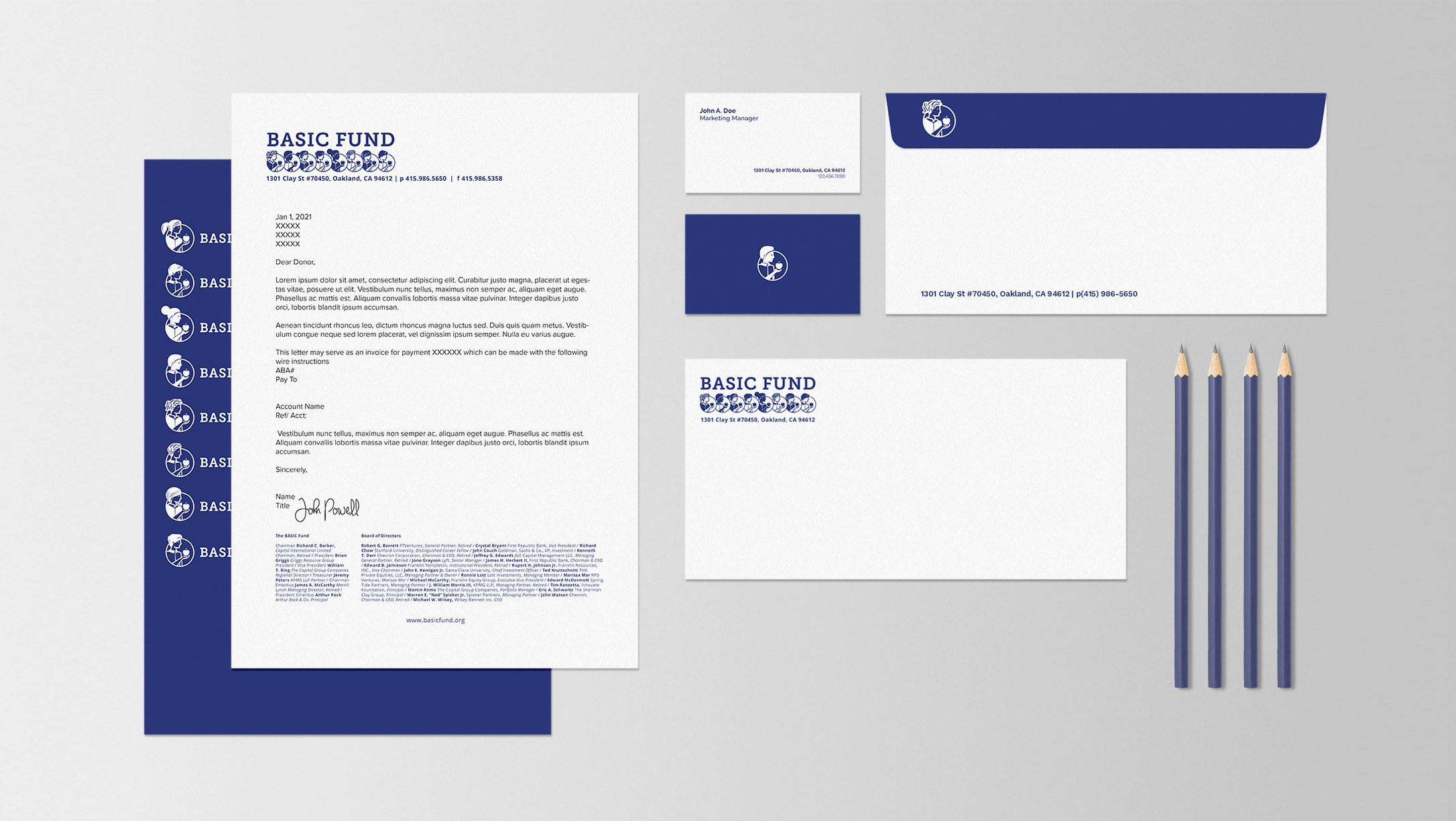 stationary Basic Fund Logos light